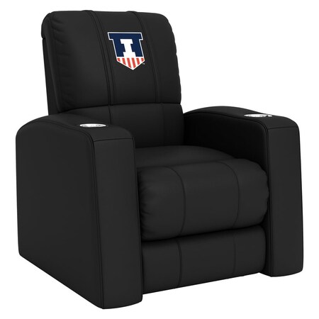 Dreamseat Home Theater Recliner with Illinois Fighting Illini Logo XZ418301RHTCDBLK-PSCOL13600